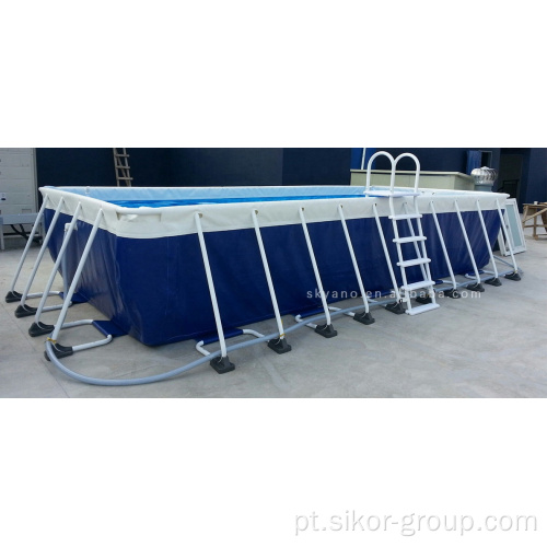 Piscina personalizada de fábrica adultos infantil moldura de metal acima do solo Família piscina interna externa